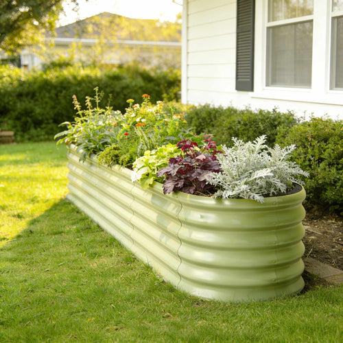 2-pack 18" Tall 8x2x1.5 ft Modular Raised Garden Bed